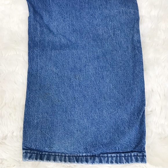 BIG‎ SMITH Mens Distressed Denim Bib Overalls Chore Farm Carpenter Size 39 - Picture 13 of 16